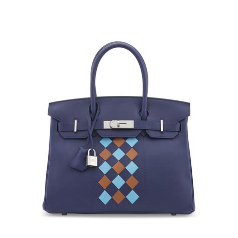 bleu encre hermes birkin|Hermès Bleu Encre Swift And Epsom Tressage Birkin .